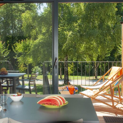 Terrasse gîte village de vacances Les lambrilles Ariège