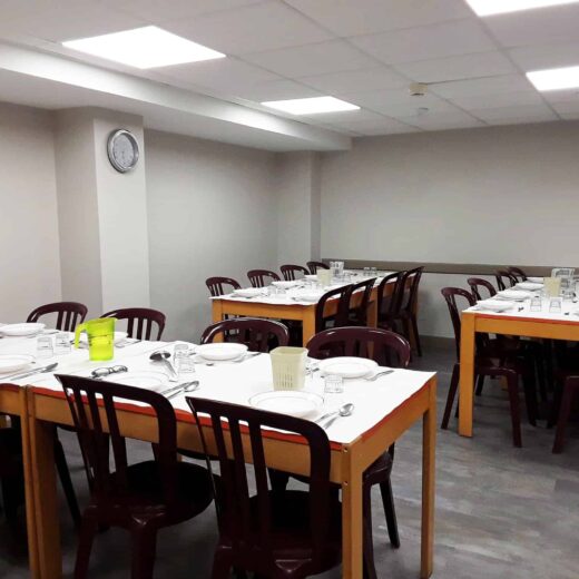 Salle de restaurant chalet Montmija Ascou Pailhères Ariège