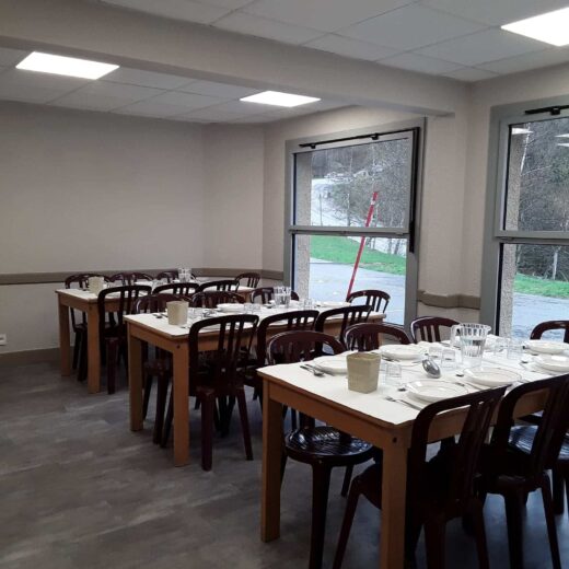 Salle de restaurant chalet Montmija Ascou Pailhères Ariège
