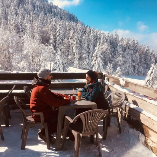 Terrasse caféteria Ascou Pailhères